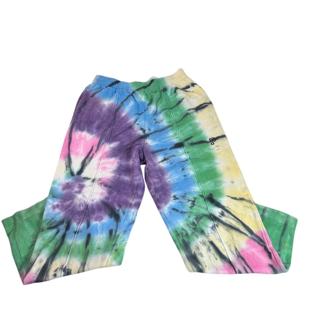PINK Victoria's Secret Tie-Dye Leggings - Purple, Green, Blue, Pink, Yellow